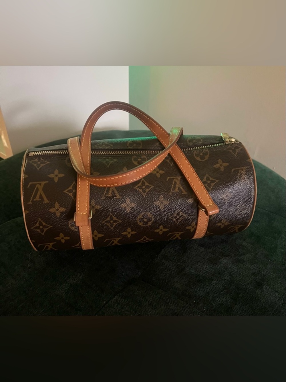 Luis Vuitton Designer Monogram Canvas Barrel  Bag - Brown